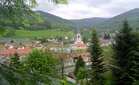 Vue de Plainfaing au printemps